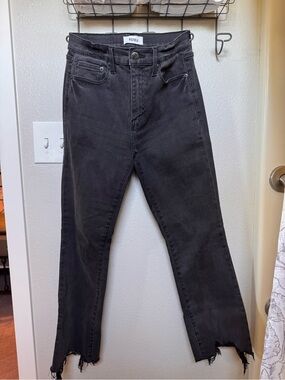 Pistola Women’s Black High-Rise Cropped Jeans